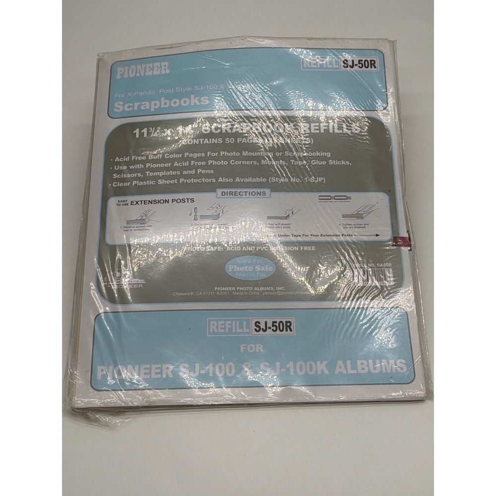 Pioneer SJ-50R Scrapbook Refills 11.25x14 Buff 50 Pages for SJ-100 SJ-100K Album